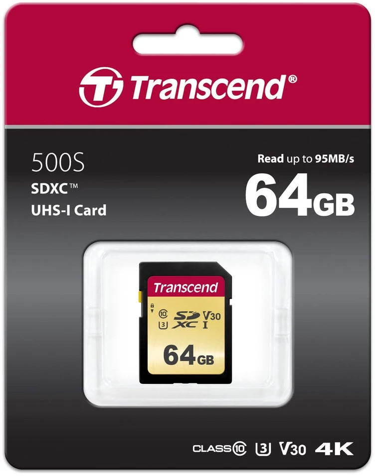Atminties kortelė TRANSCEND 64GB UHS-I U3 SD kortelė MLC