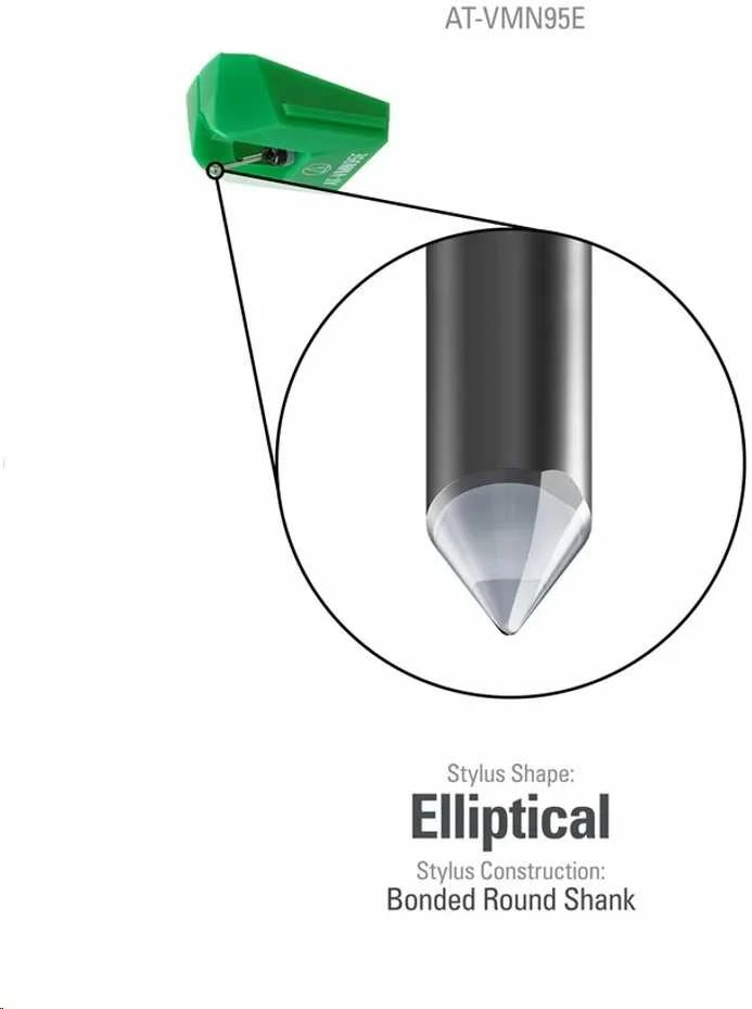 Audio Technica VM95 serijos elipsinis pakaitinis rašiklis