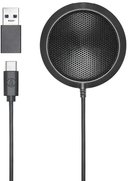 Audio Technica kondensatorinis mikrofonas ATR4697-USB, Juodas