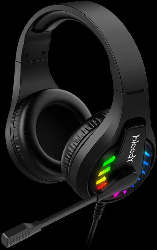 A4Tech Bloody G230 ausinės su mikrofonu, przewodowa, juoda, ausinės, USB