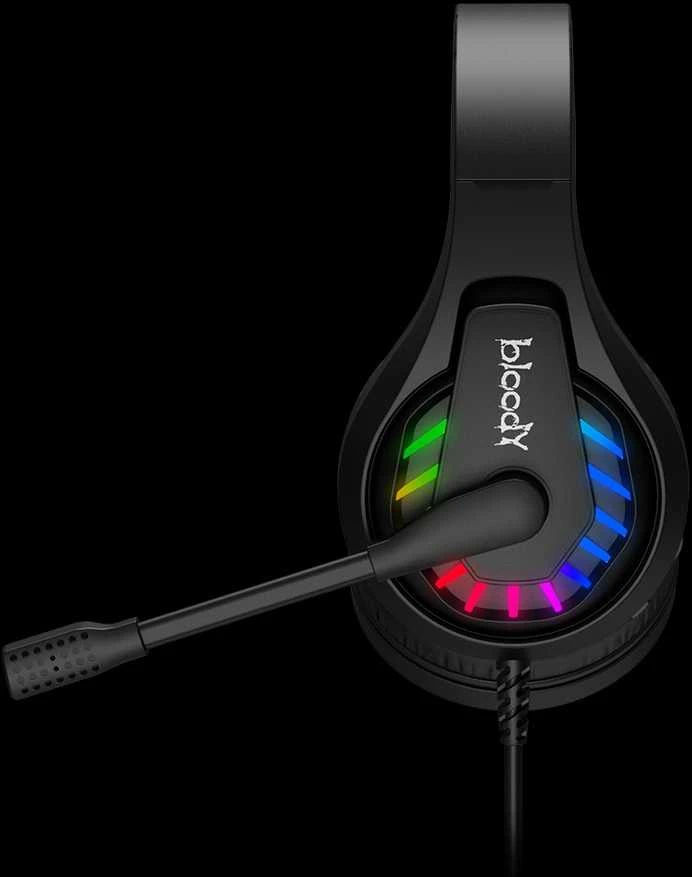 Ausinės A4Tech Bloody G200S USB+AUX3.5-4P juoda