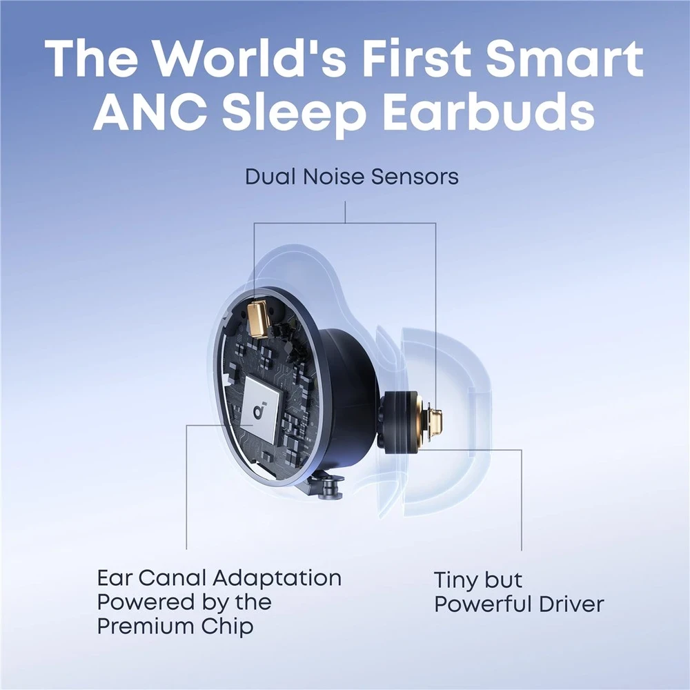 Ausinės Anker Soundcore Sleep A30, žalios