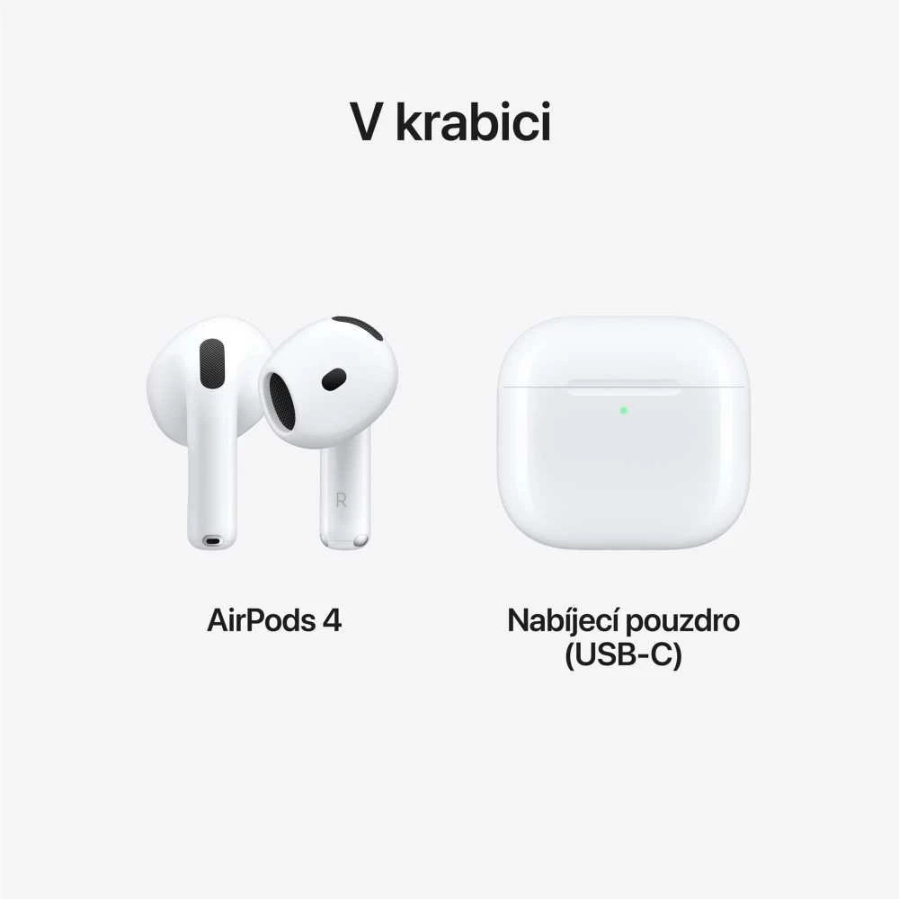 Apple AirPods 4 - MXP63ZM / A, modelis - MXP63ZM/A, žema kaina