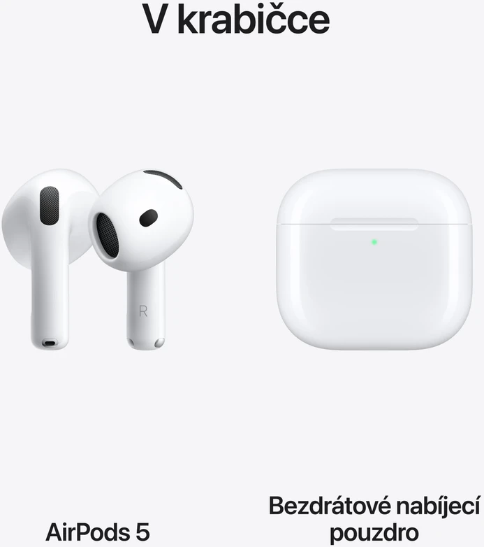 Ausinės Apple AirPods 5 with Belaidės Charging Case