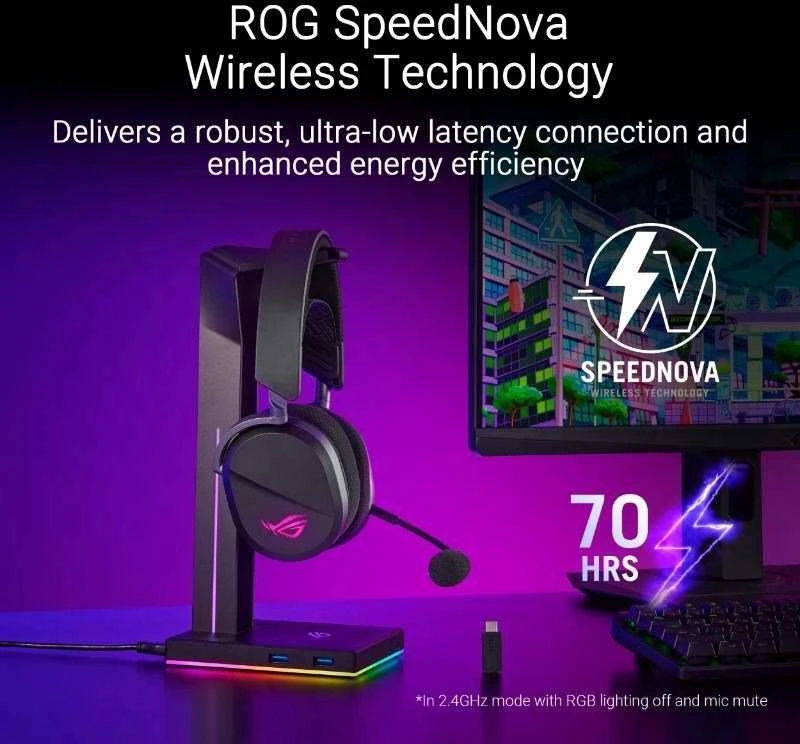 Ausinės Asus ROG PELTA juoda