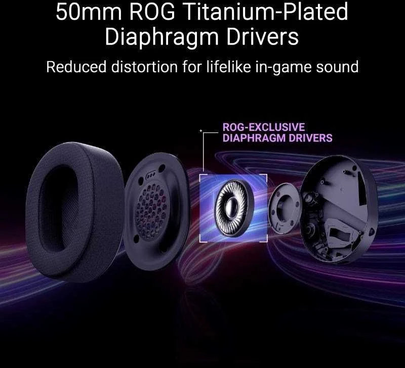 Ausinės Asus ROG PELTA juoda