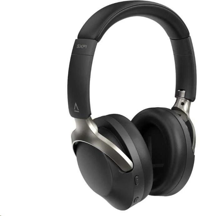 Creative Zen Hybrid ausinės: juodos su metalinėmis detalėmis