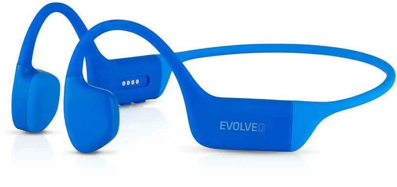 Ausinės Evolveo bezprzewodowa ausinės BoneMax MP3 32GB na kości policzkowej IPX8 mėlyna
