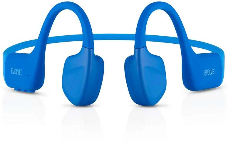 Ausinės Evolveo bezprzewodowa ausinės BoneMax MP3 32GB na kości policzkowej IPX8 mėlyna