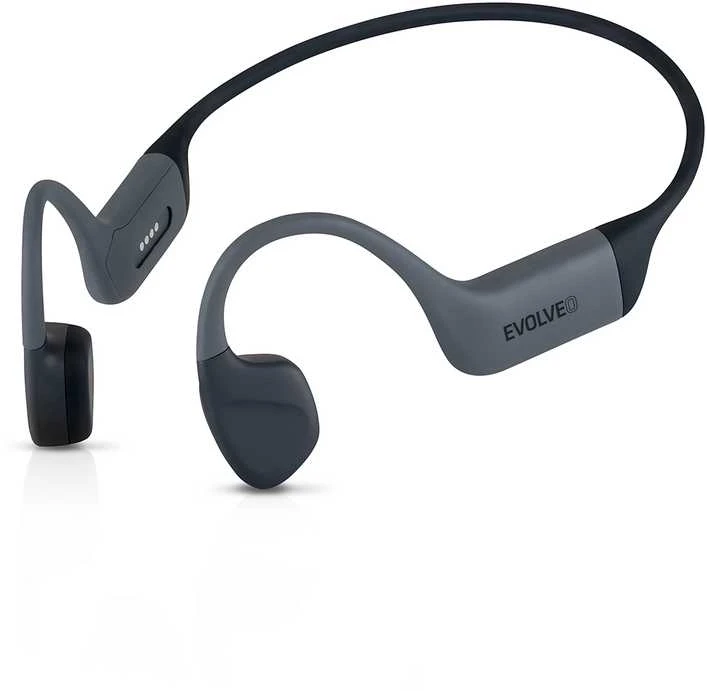 Ausinės Evolveo belaidės ausinės BoneMax MP3 32GB na kości policzkowe IPX8 pilka