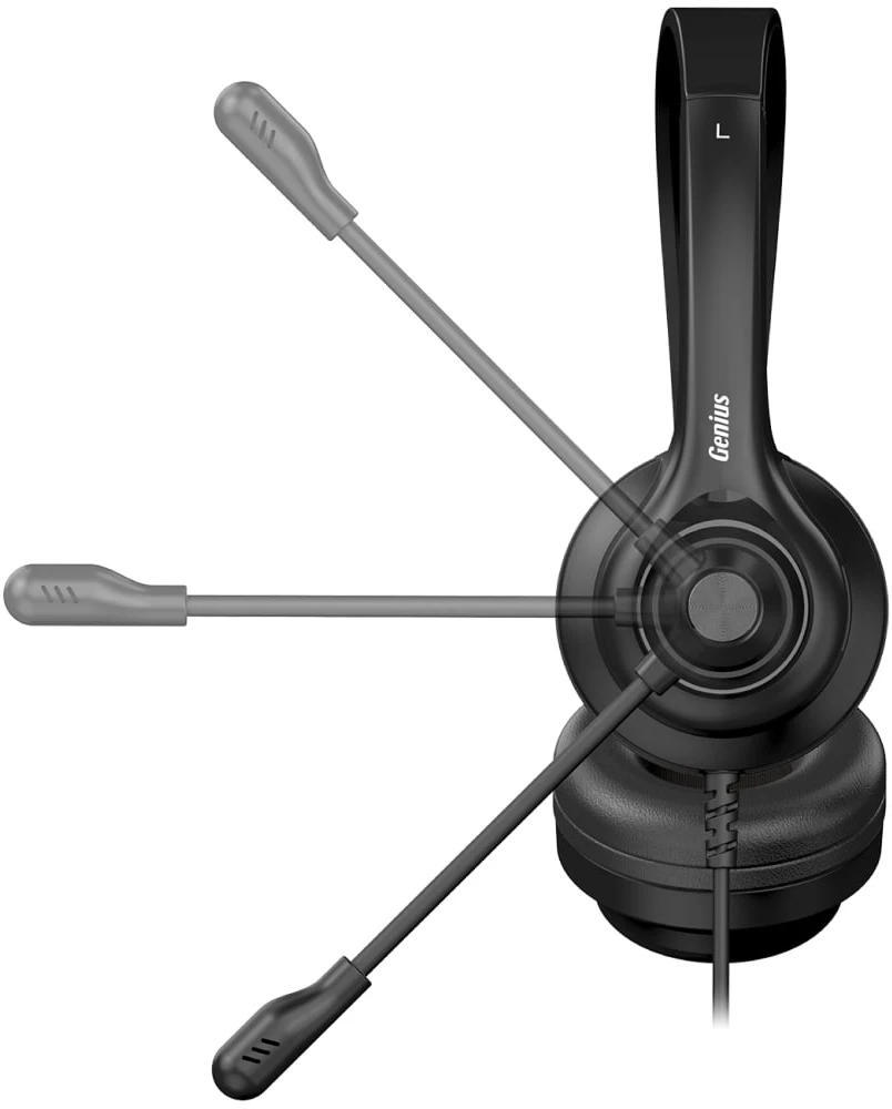 Genius HS-235U AI ausinės su mikrofonu, przewodowa, juoda