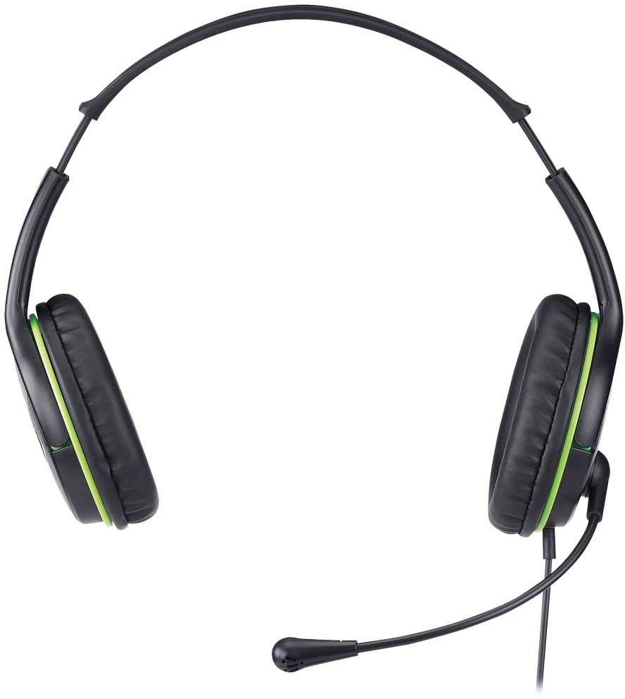 Genius HS-400A ausinės su mikrofonu ir žaliais akcentais
