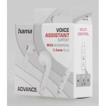 Hama Ausinės į ausis įkišamos “ADVANCE, balta, ZAMIENNIK DO 184038