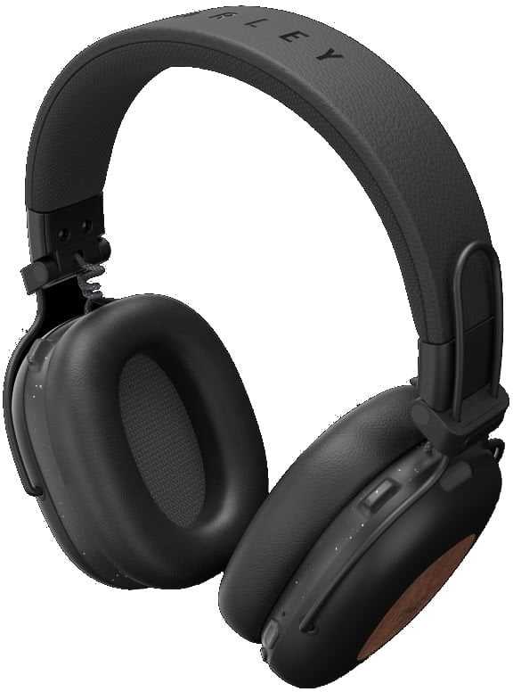 Ausinės House of Marley Positive Vibration Rebel ANC Signature Juoda