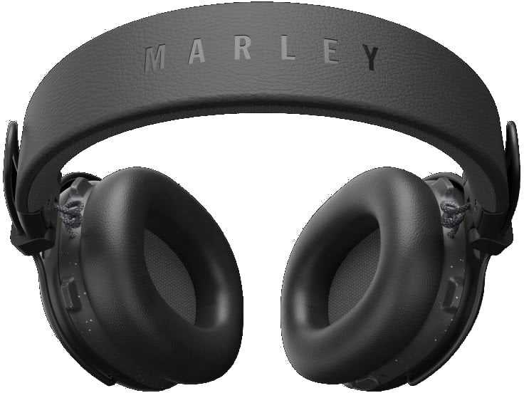 Ausinės House of Marley Positive Vibration Rebel ANC Signature Juoda