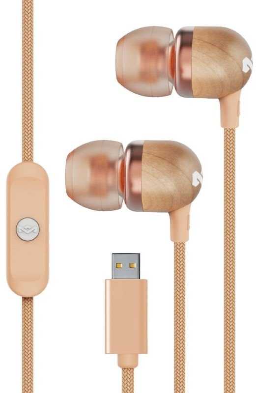 Ausinės Marley su laidu Earbuds | Smile Jamaica | Su mikrofonu | USB Type-C | Copper