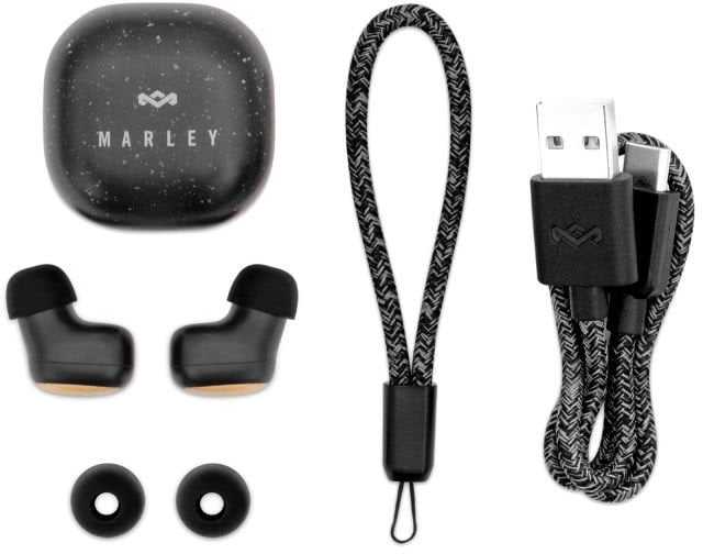 Ausinės House of Marley Smile Jamaica Mini Signature Juodas