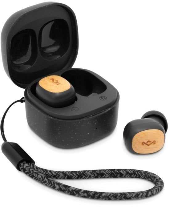 Ausinės House of Marley Smile Jamaica Mini Signature Juodas