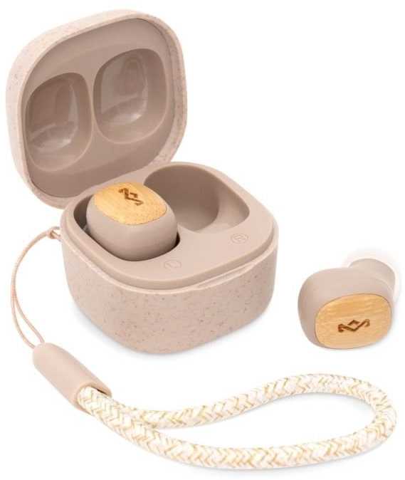 Ausinės House of Marley Smile Jamaica Mini Kreminis