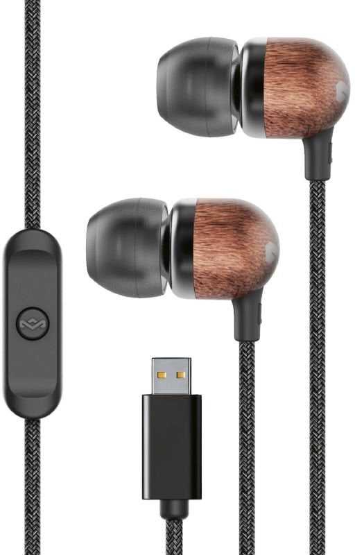 Ausinės Marley su laidu Earbuds | Smile Jamaica | Su mikrofonu | USB Type-C | Signature Juodas
