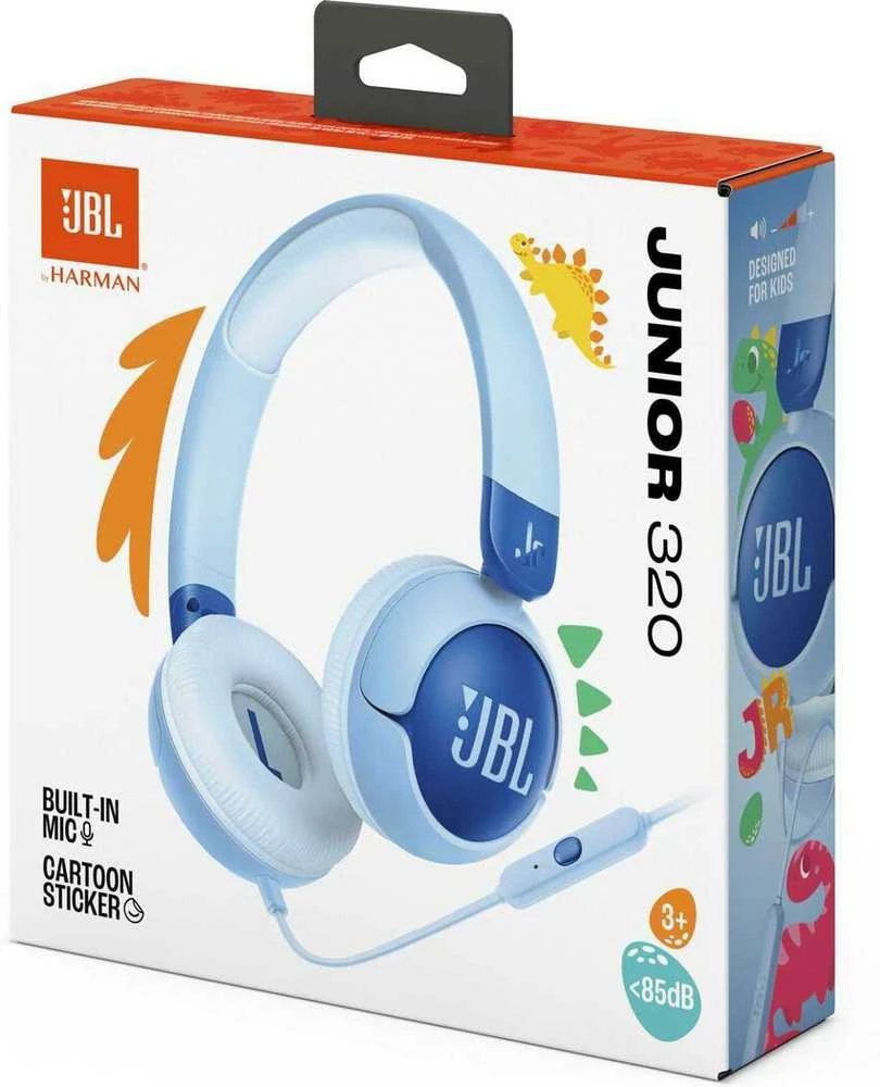 Mėlyna JBL JR320 su laidu Ant ausų uždedamos Ausinės skirta Kids Mėlyna EU