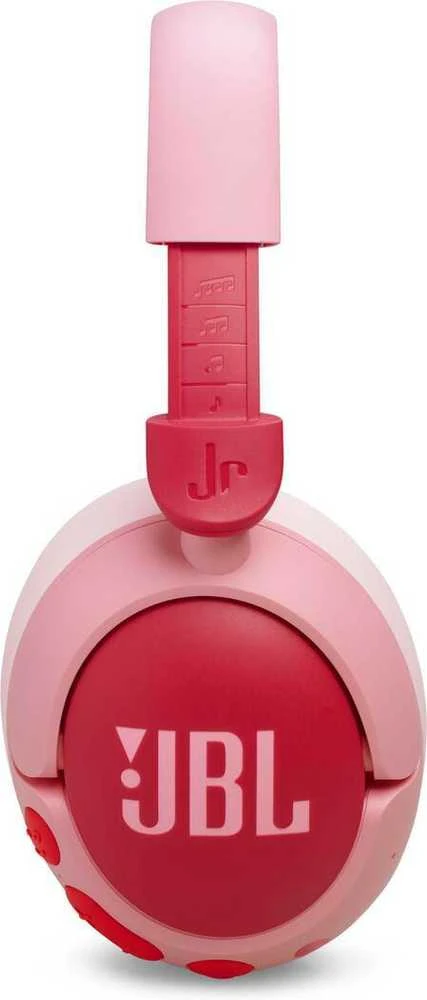 JBL JR470NC rožinės vaikiškos ausinės iš arti