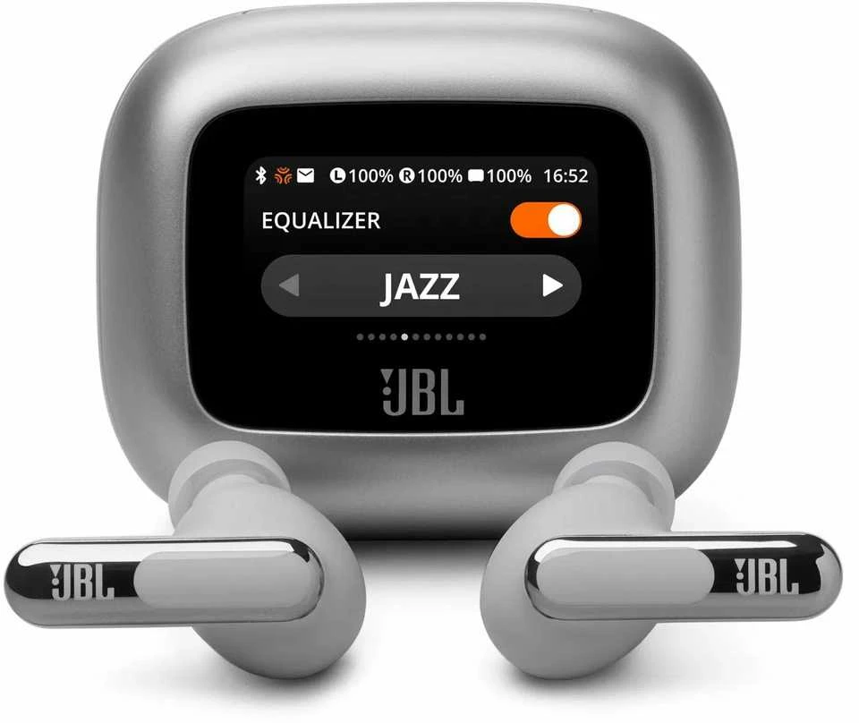 JBL Live Beam 3 TWS ausinės, Sidabrinės