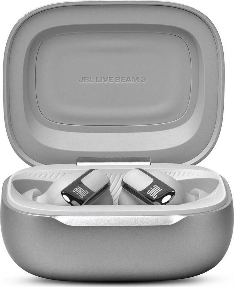 JBL Live Beam 3 TWS ausinės, Sidabrinės