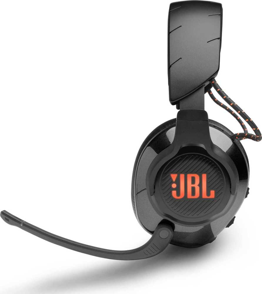 JBL Quantum 610 belaidės žaidimų ausinės, Juodos spalvos