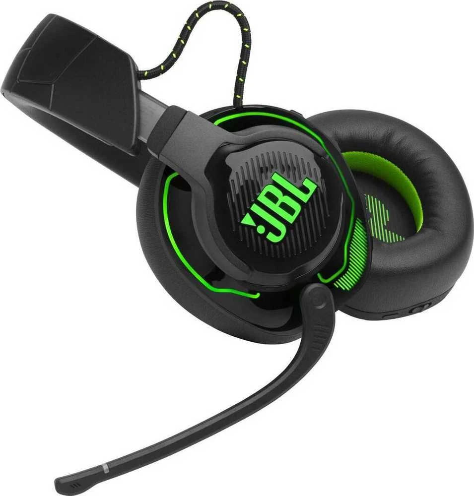 JBL Quantum 910X belaidės žaidimų ausinės, skirtos Xbox, Juodai žalios spalvos