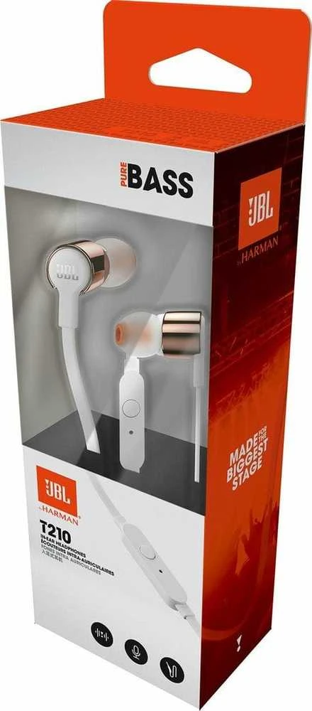 Ausinės JBL T210, Rožinio aukso spalvos
