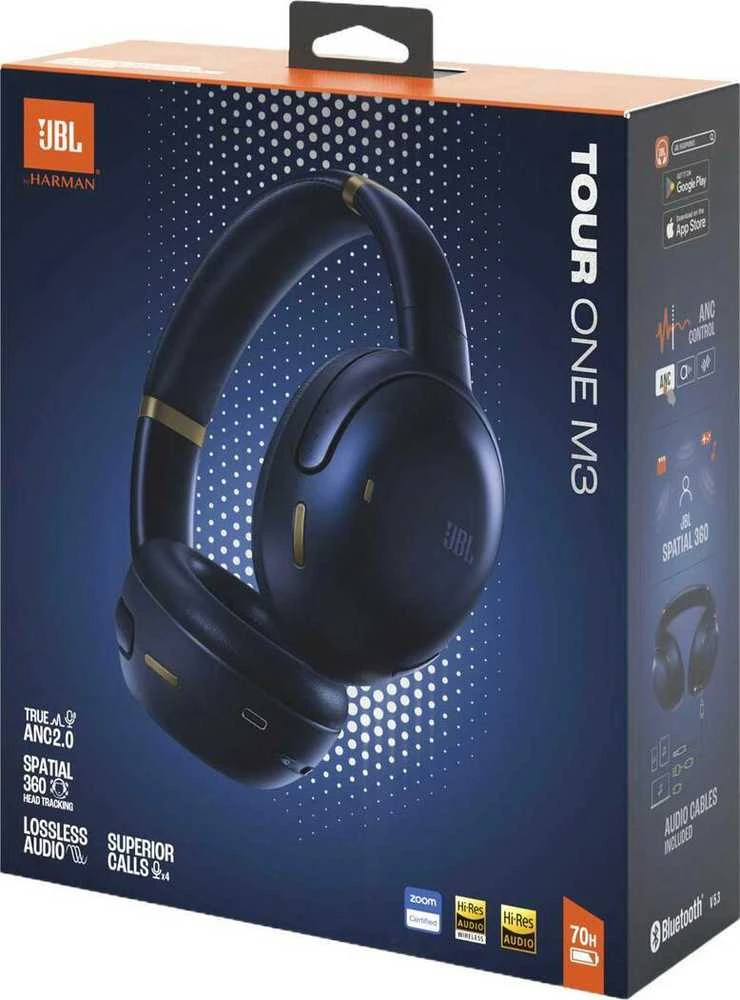 Belaidės ausinės JBL Tour One M3, tamsiai mėlynos
