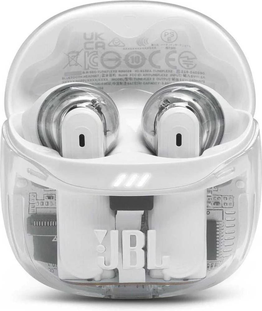 Ausinės JBL Tune Flex 2 Ghost Edition TWS Bluetooth Belaidės In