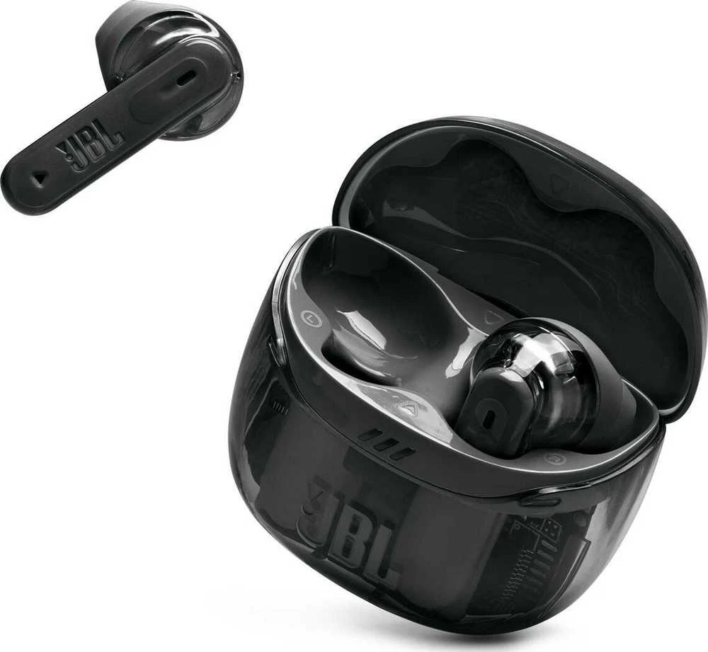 JBL TUNE Flex 2 TWS ausinės, Blizgios juodos spalvos