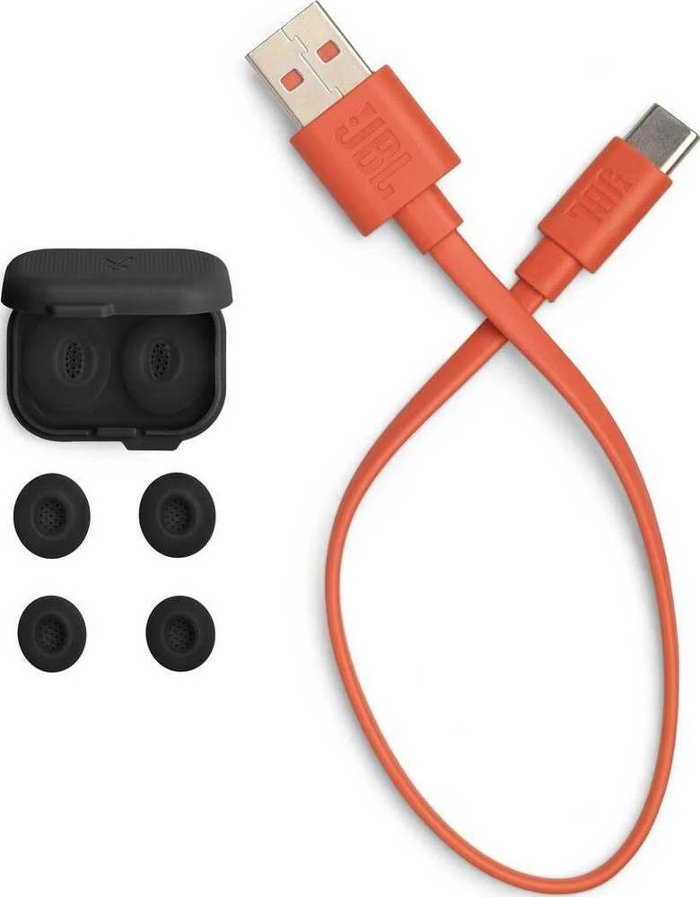 JBL TUNE Flex 2 TWS ausinės, Blizgios juodos spalvos