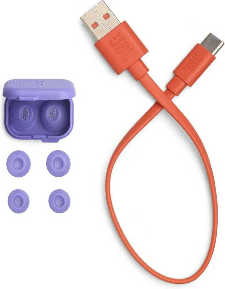 Ausinės JBL Tune Flex 2 Ghost Edition TWS Bluetooth Belaidės In-Ear Earphone Ghost Violetinė EU