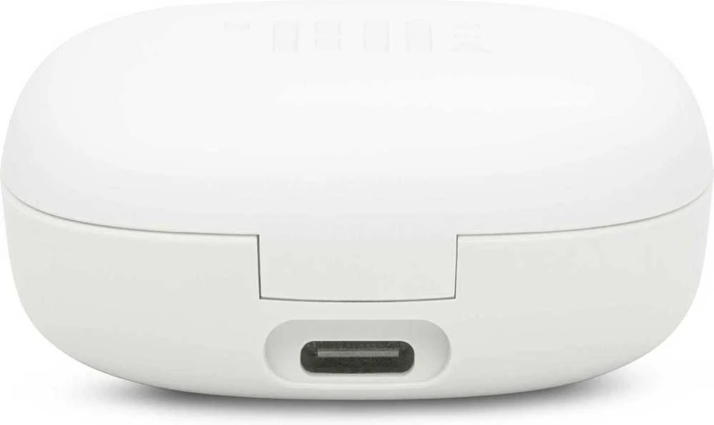Ausinės JBL Wave Flex 2 Stereo TWS bezvadu iekšējās austiņas ar mikrofonu un uzlādes korpusu, Baltas