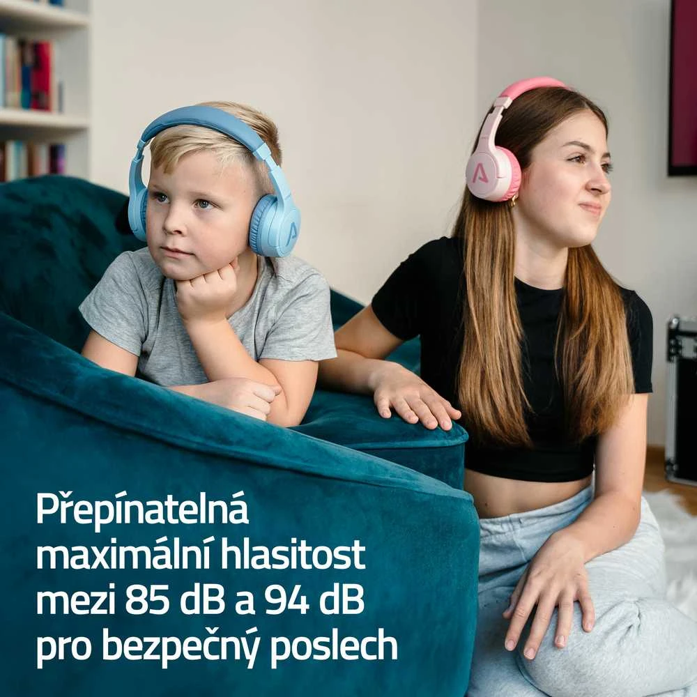 Ausinės LAMAX BaseKid1 rožinė