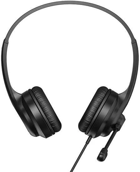 Marvo HP1001 juodos laidinės ausinės su mikrofonu