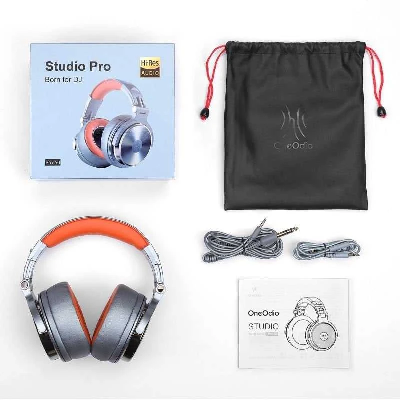 Ausinės OneOdio Studio Pro50 DJ 3.5mm 6.35mm