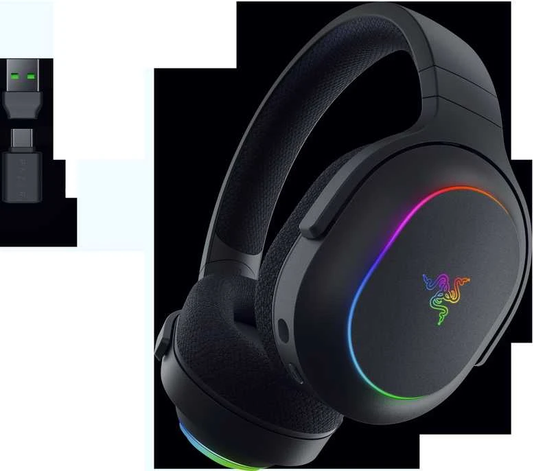 Razer | Ausinės Žaidimams | Barracuda X Chroma | Belaidės | Over-Ear | Mikrofonas | Belaidės | Juodas