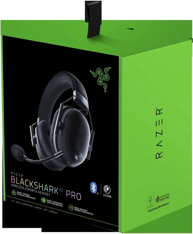 Razer BlackShark V2 Pro belaidės ausinės (2023), Juodos spalvos