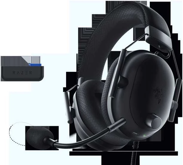 Razer Ausinės Žaidimams | BlackShark V2 Pro skirta PlayStation | Belaidės | Over-Ear | Mikrofonas | Noise canceling | Juodas