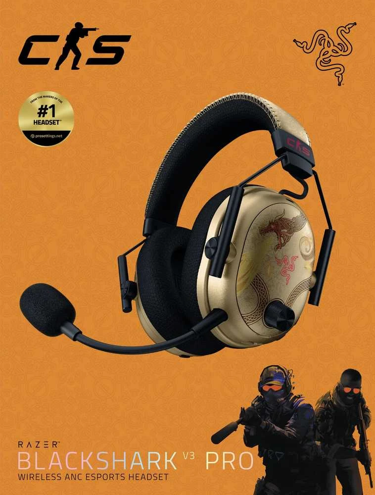 Ausinės Razer Blackshark V3 Pro - Counter-Strike 2 Ed