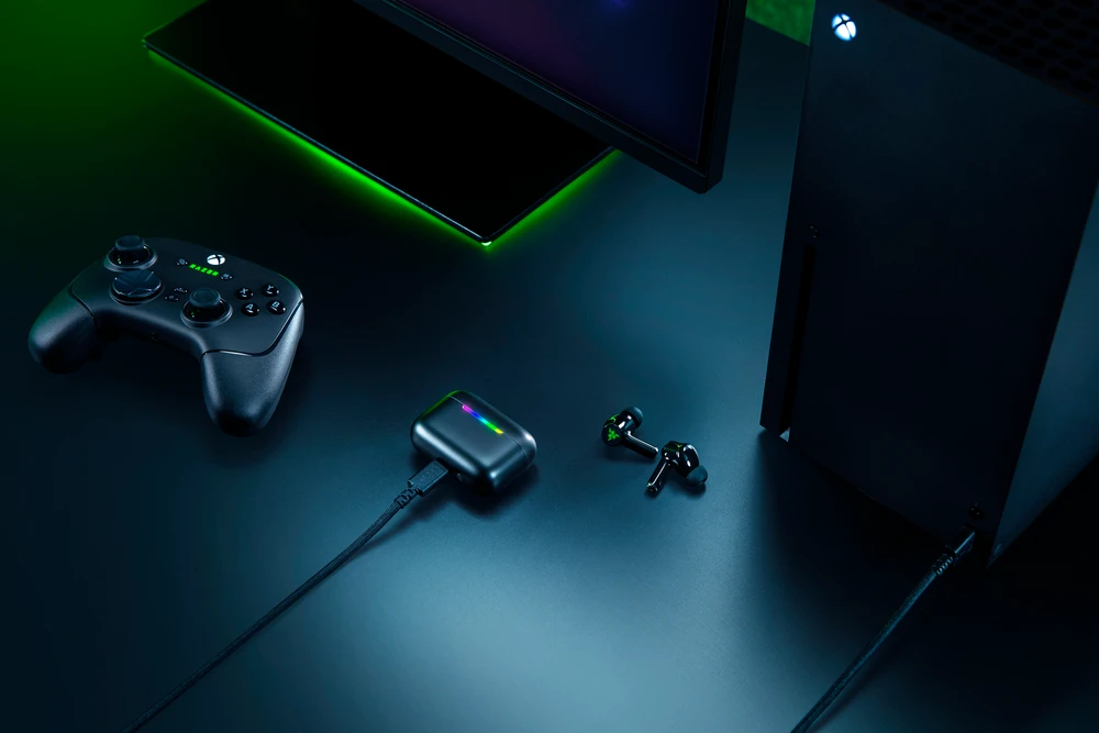 Ausinės Razer Hammerhead V3 X HyperSpeed skirta XBOX, belaidės, ANC – juodas