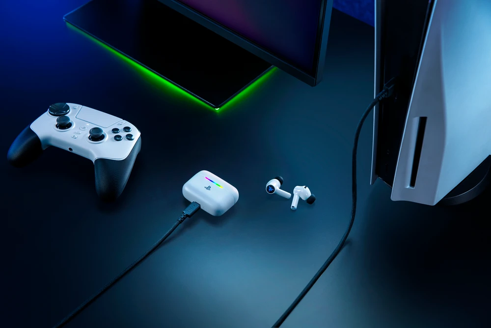 Ausinės Razer Hammerhead V3 X HyperSpeed skirta PlayStation, belaidės, ANC – juodas