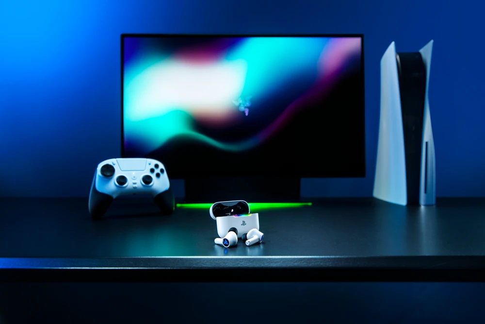 Ausinės Razer Hammerhead V3 X HyperSpeed skirta PlayStation, belaidės, ANC – juodas