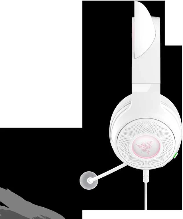 Razer Kraken Kitty V2 baltos ausinės su mikrofonu