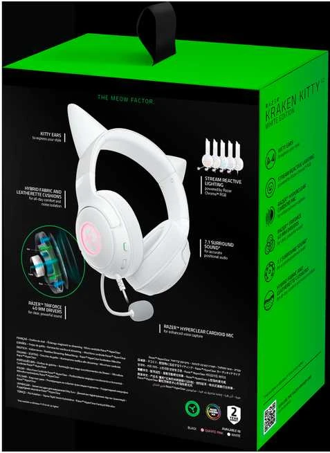 Razer | Ausinės | Kraken Kitty V2 | Yes | su laidu | Over-ear