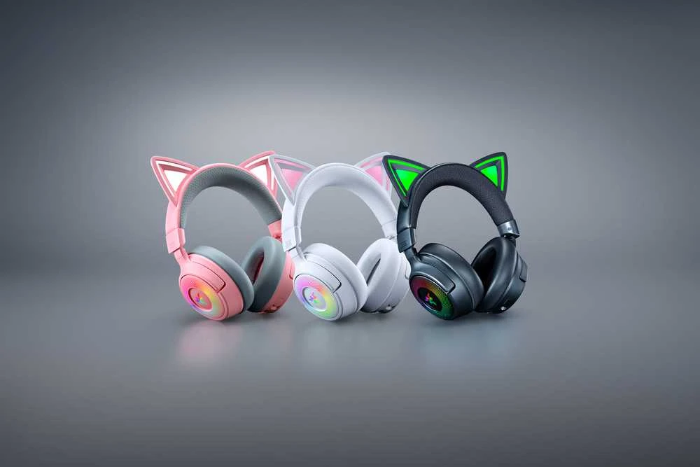 Razer | Ausinės | Kraken Kitty V3 Pro | Bluetooth | Over-Ear | Quartz
